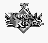 WWF King of the Ring title screen for GameBoy